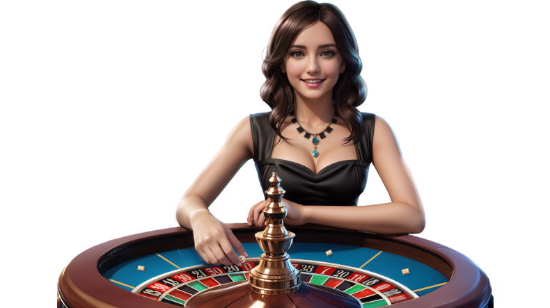 Live Casino Croupier am Roulettetisch